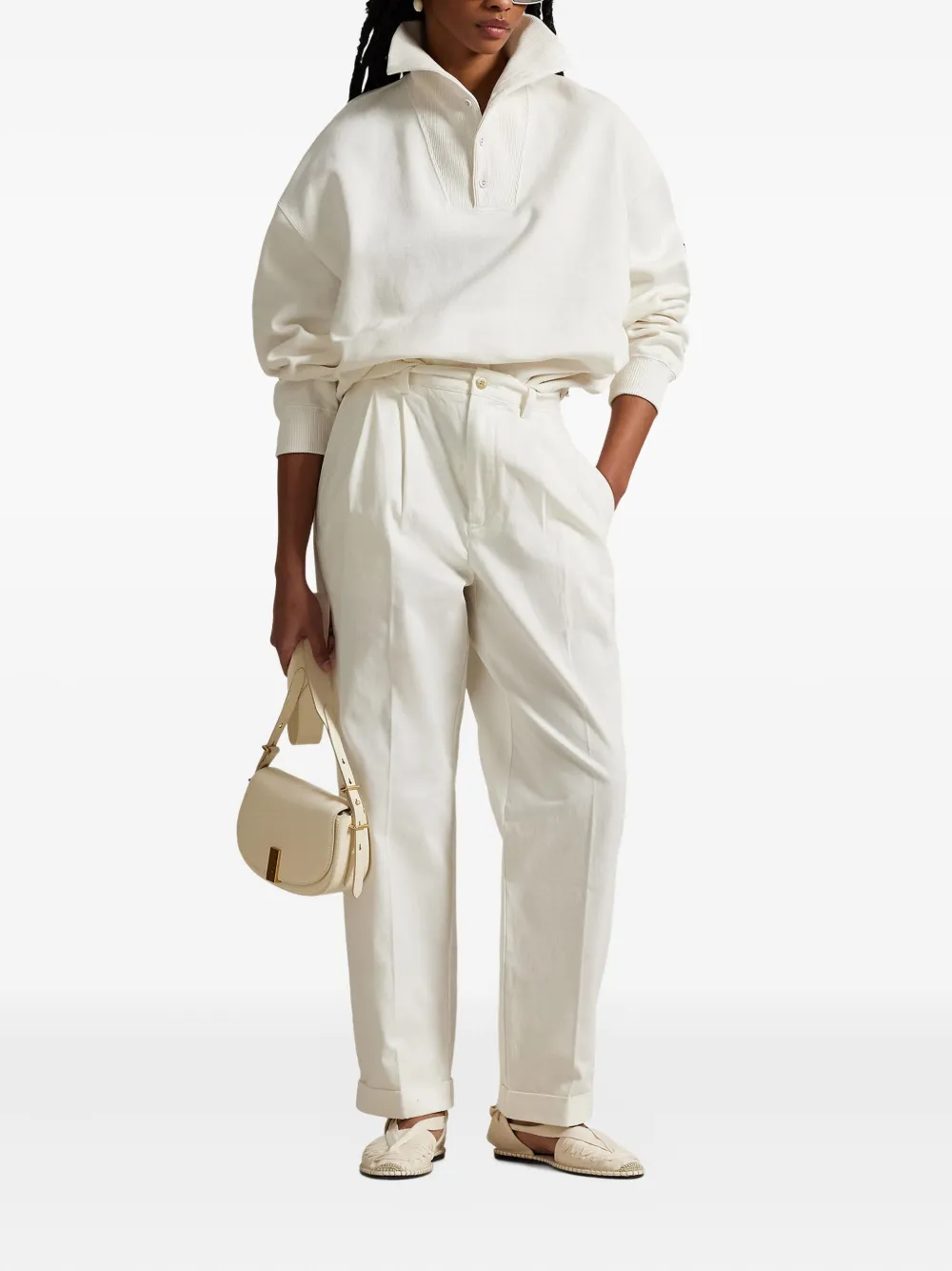 Polo Ralph Lauren High waist broek Wit
