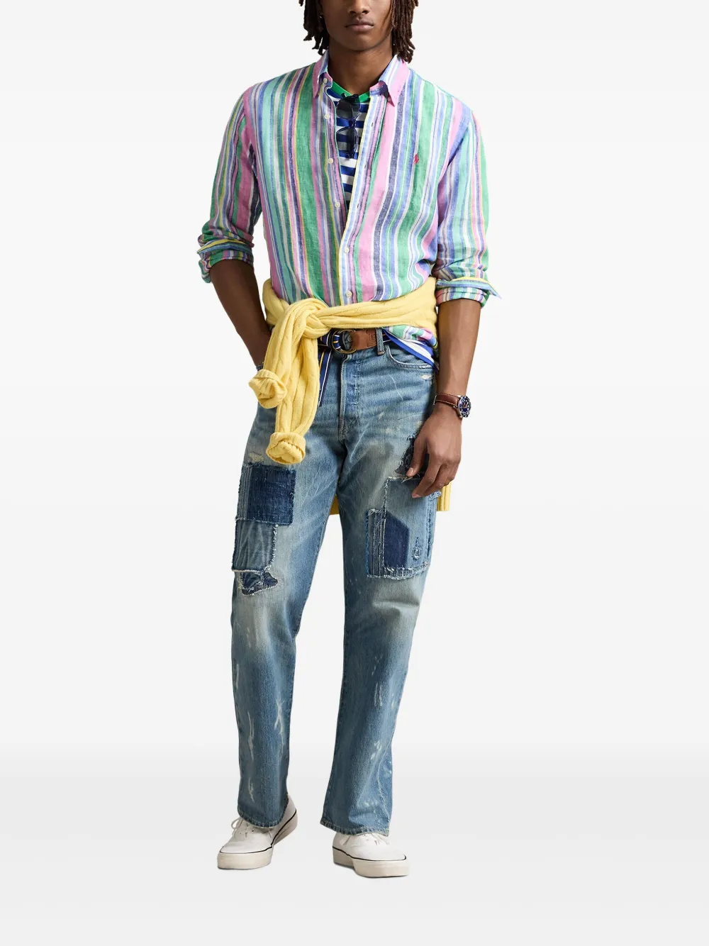 Polo Ralph Lauren Linnen overhemd Blauw