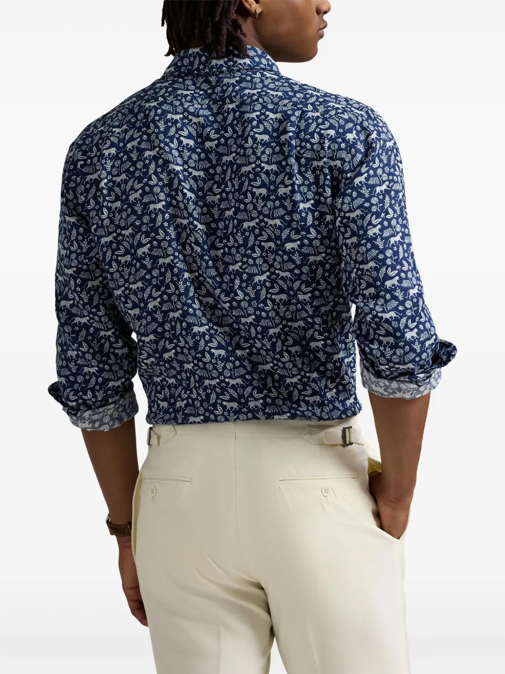 Polo Ralph Lauren Linnen overhemd Blauw