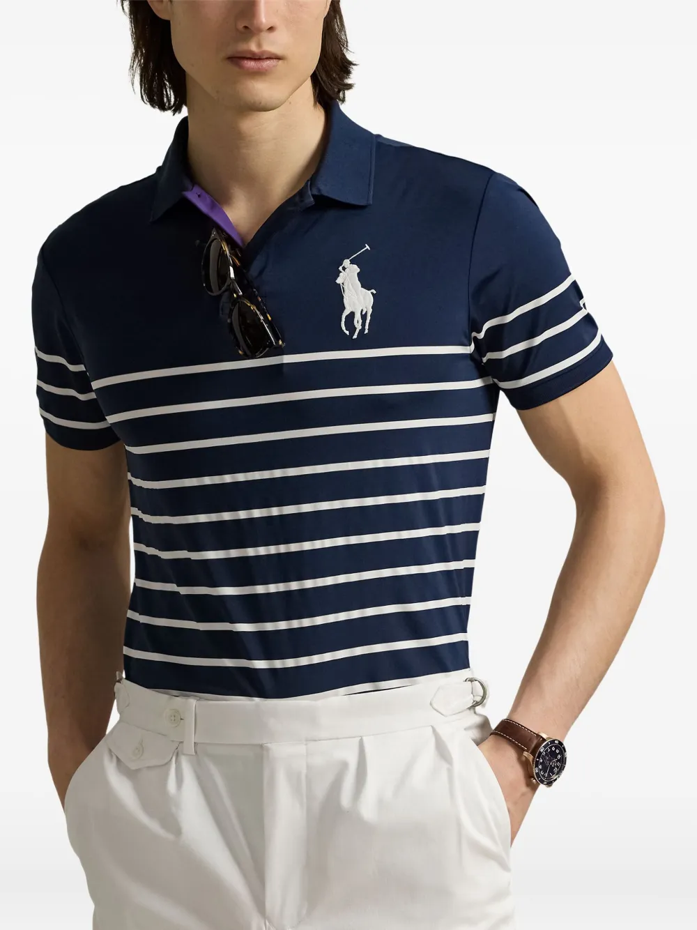 Polo Ralph Lauren Gestreept poloshirt Blauw