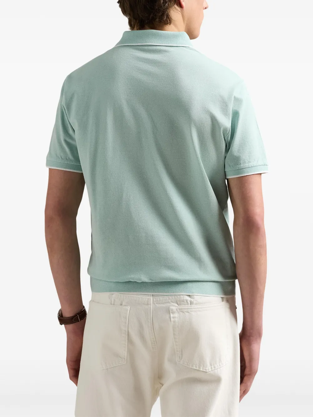 Polo Ralph Lauren Mesh poloshirt met jacquard Blauw