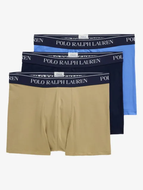 Polo Ralph Lauren set de tres bóxers con logo en la pretina