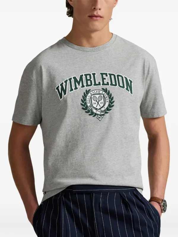注目コラボ【Polo Ralph Lauren】Wimbledon コットン Tシャツ ウィンブルドン グラフィック コットン ジャージー Tシャツ