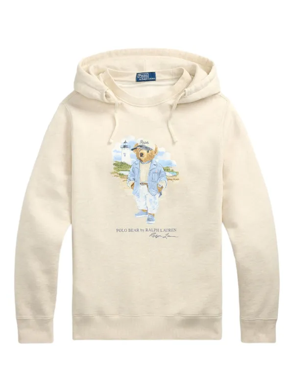 Polo Ralph Lauren Bear-motif Hoodie Neutrals FARFETCH PH