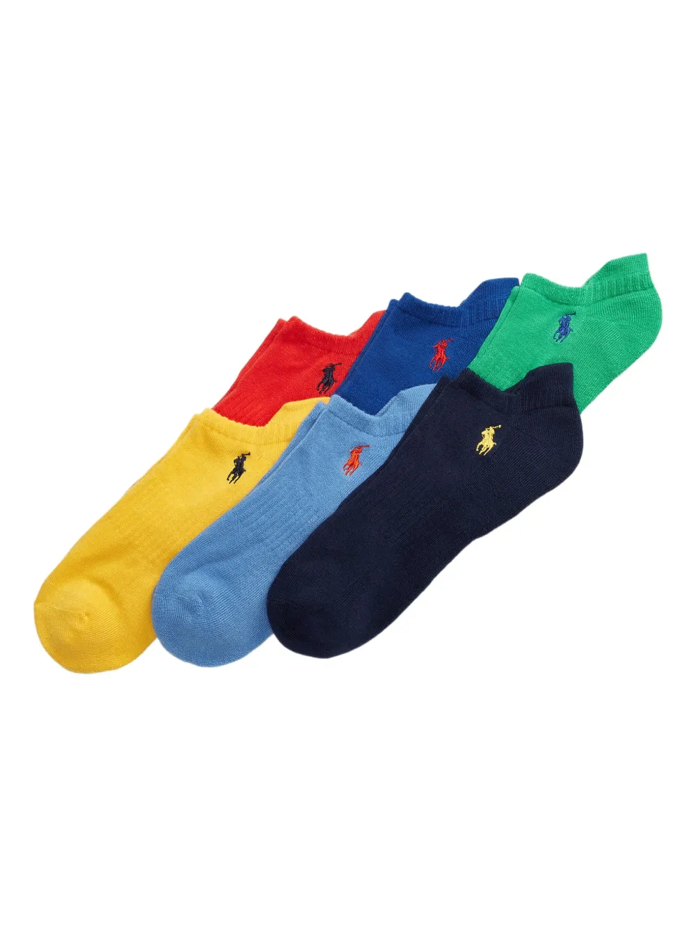 Polo Ralph Lauren logo socks (set of six) | Black | Image 1