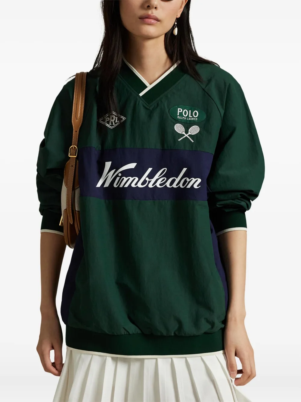 Polo Ralph Lauren x Wimbledon sweater met logo-applicatie Groen