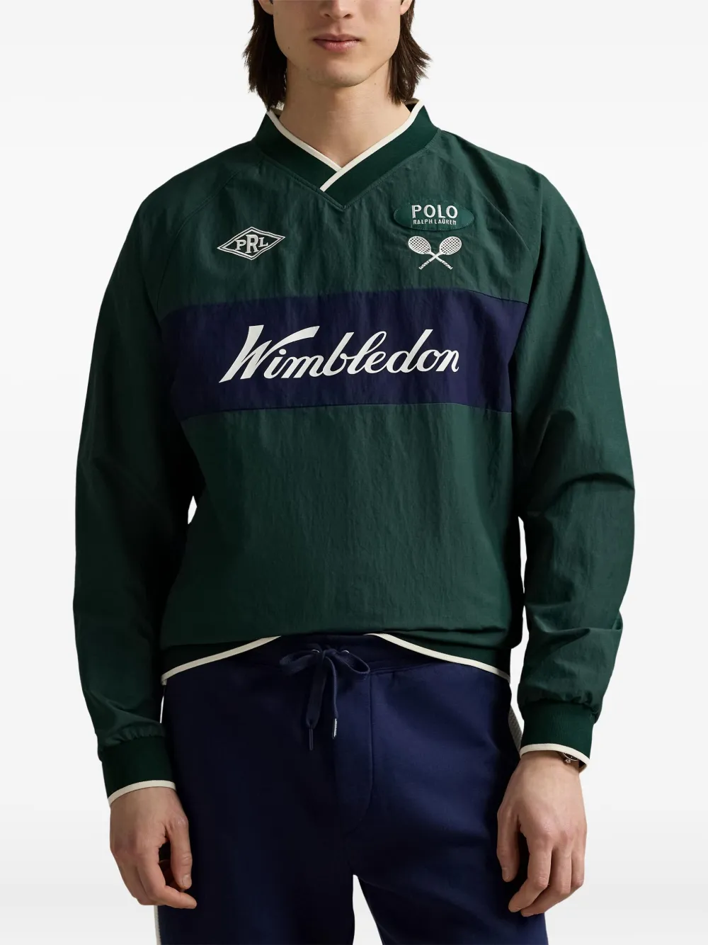 Polo Ralph Lauren x Wimbledon sweater met logo-applicatie Groen
