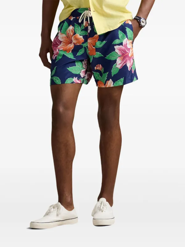 Polo Ralph Lauren floral-print Swim Shorts | Blue | FARFETCH CA