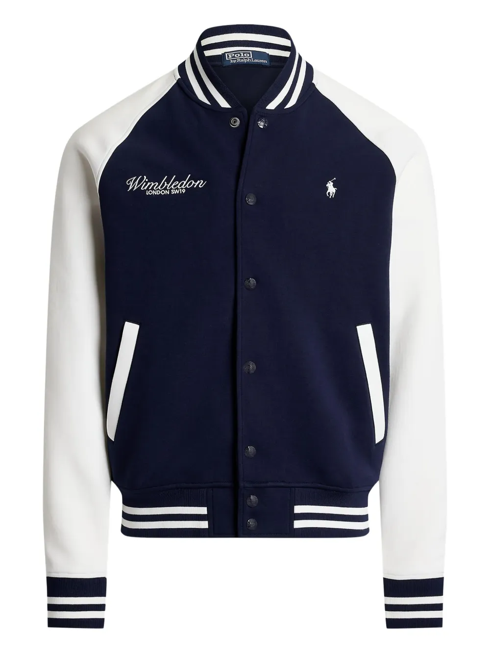 Polo Ralph Lauren chamarra bomber tejida en colaboración con Wimbledon | azul | Image 1