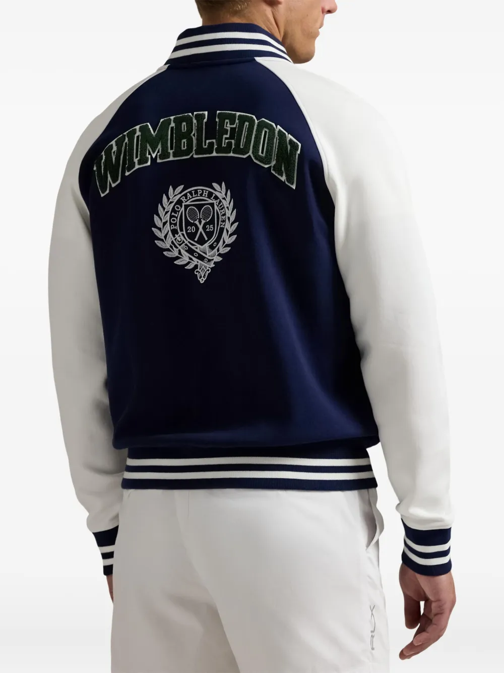Polo Ralph Lauren x Wimbledon gebreid bomberjack Blauw