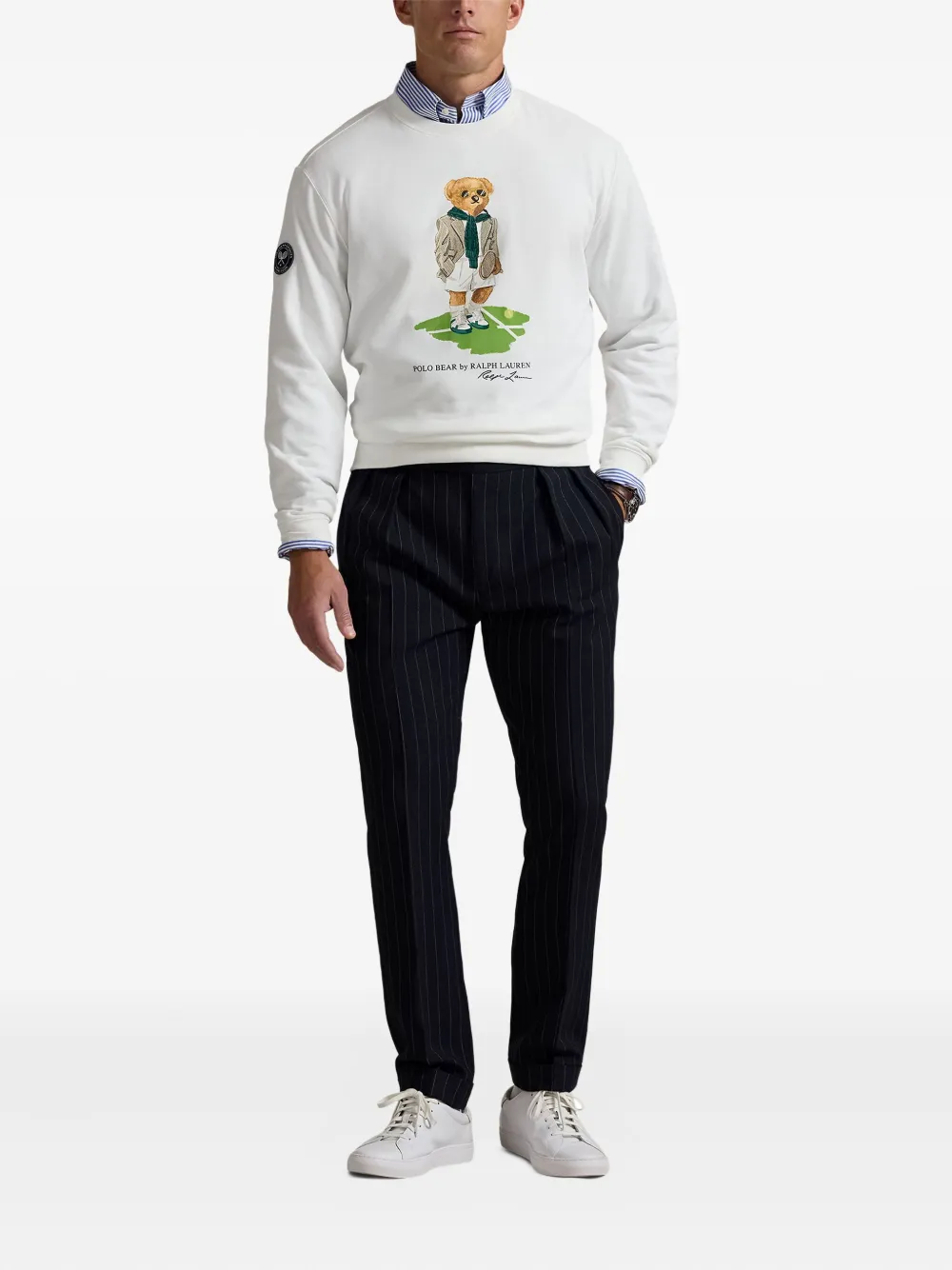 Polo Ralph Lauren x Wimbeldon Polo Bear sweater Wit