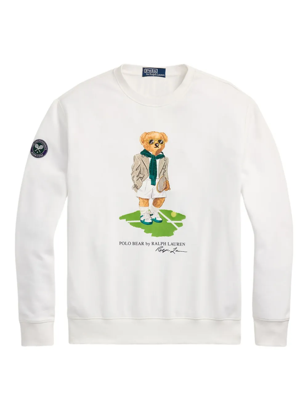 Polo Ralph Lauren x Wimbeldon Polo Bear sweater Wit