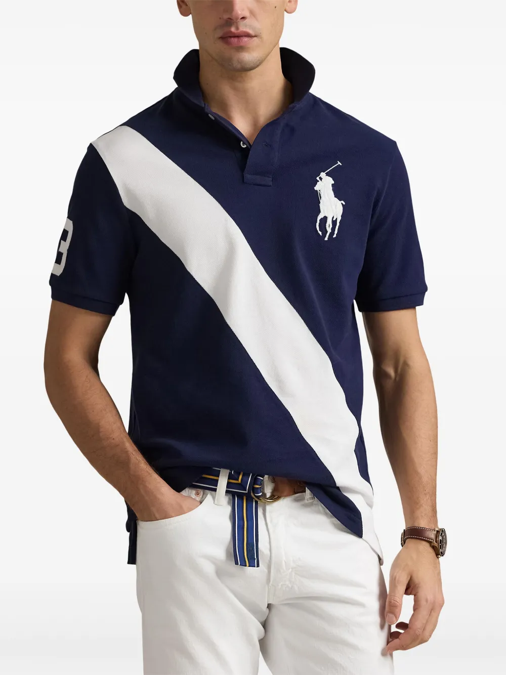 Polo Ralph Lauren Poloshirt met borduurwerk Blauw