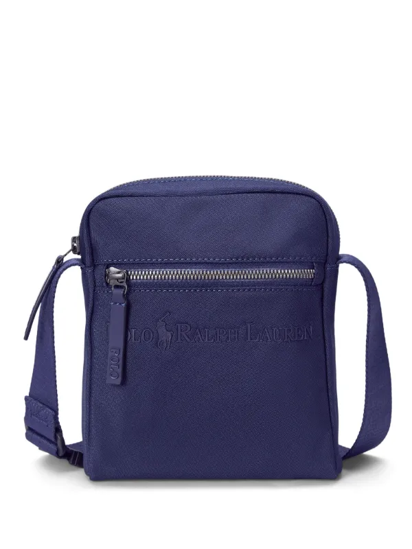 Polo Ralph Lauren ロゴエンボス ショルダーバッグ | ブルー | FARFETCH JP