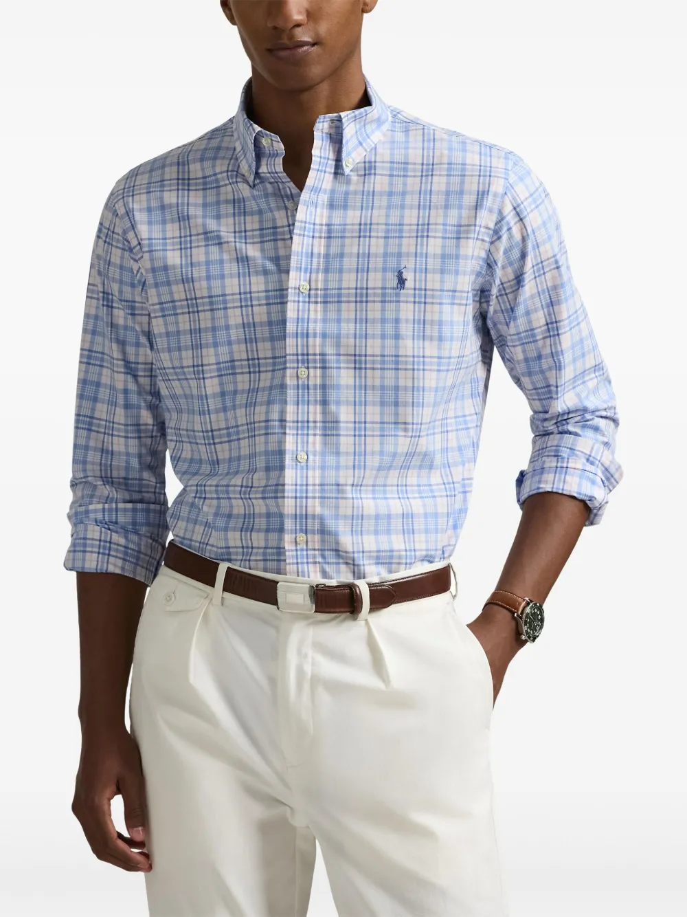 Polo Ralph Lauren Geruit overhemd Blauw