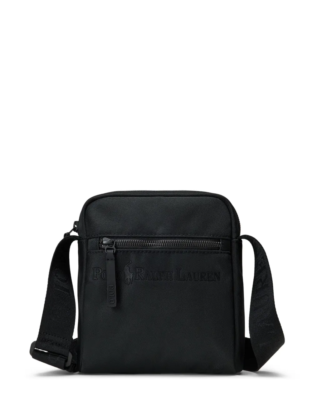 Polo Ralph Lauren embossed-logo shoulder bag - Nero
