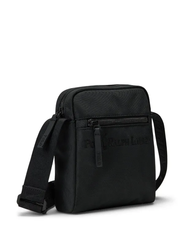 PoLo Ralphlauren ショルダーバッグ Polo Ralph Lauren ロゴエンボス ショルダーバッグ | ブラック