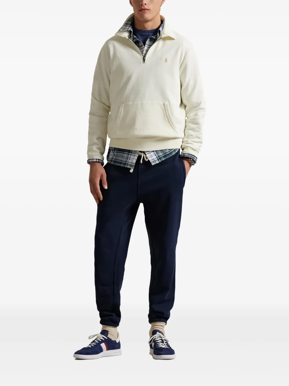 Polo Ralph Lauren Sweater met halve rits Wit