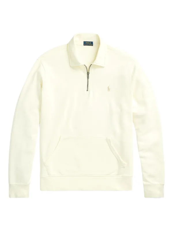 Polo Ralph Lauren Sudadera Con Medio Cierre Blanco FARFETCH MX