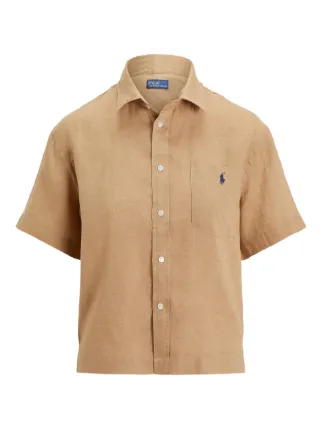 Polo Ralph Lauren ショートスリーブ リネンシャツ | ニュートラル
