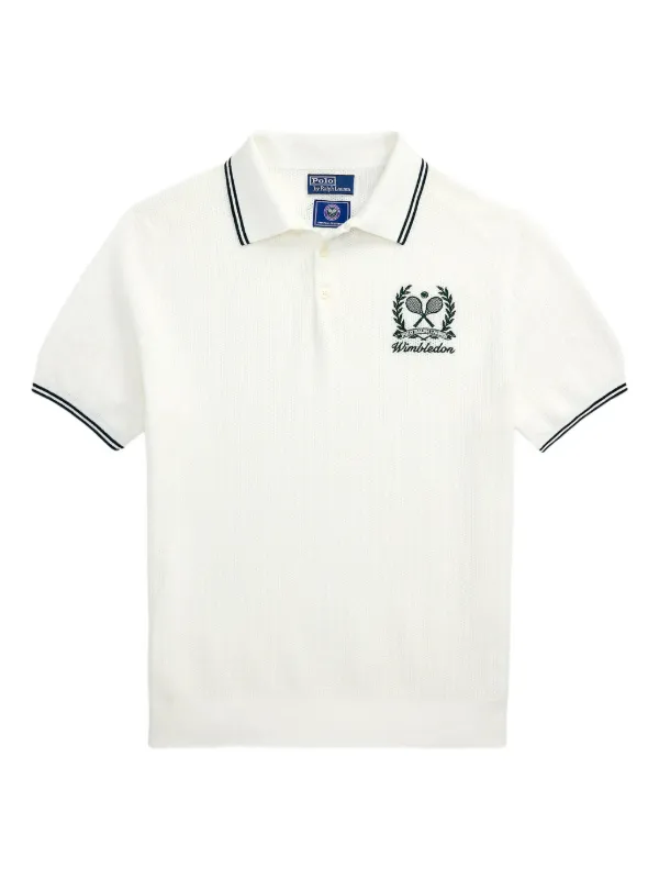 ★★POLO RALPH LAUREN★★ Wimbledon Earth Polo Shirt White M The Wimbledon Earth Polo
