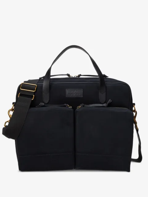 Polo Ralph Lauren leather-trim laptop bag