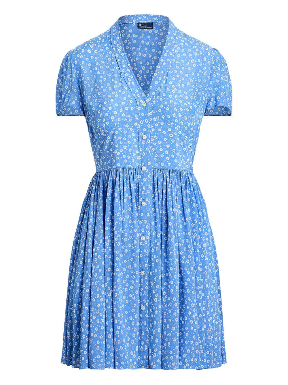 Polo Ralph Lauren Mini-jurk met bloemenprint Blauw
