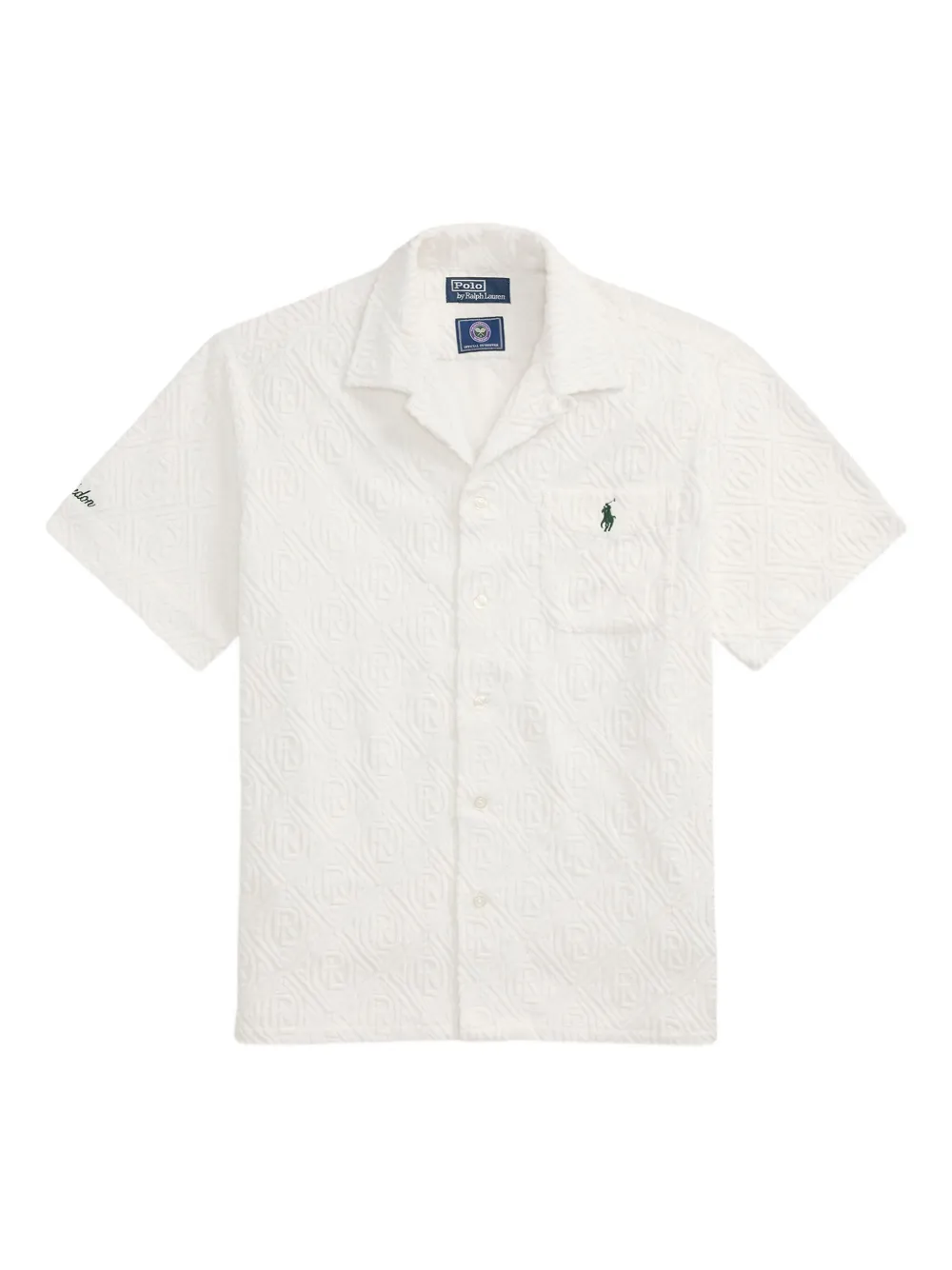 Polo Ralph Lauren x Wimbeldon overhemd met logo-reliëf Wit
