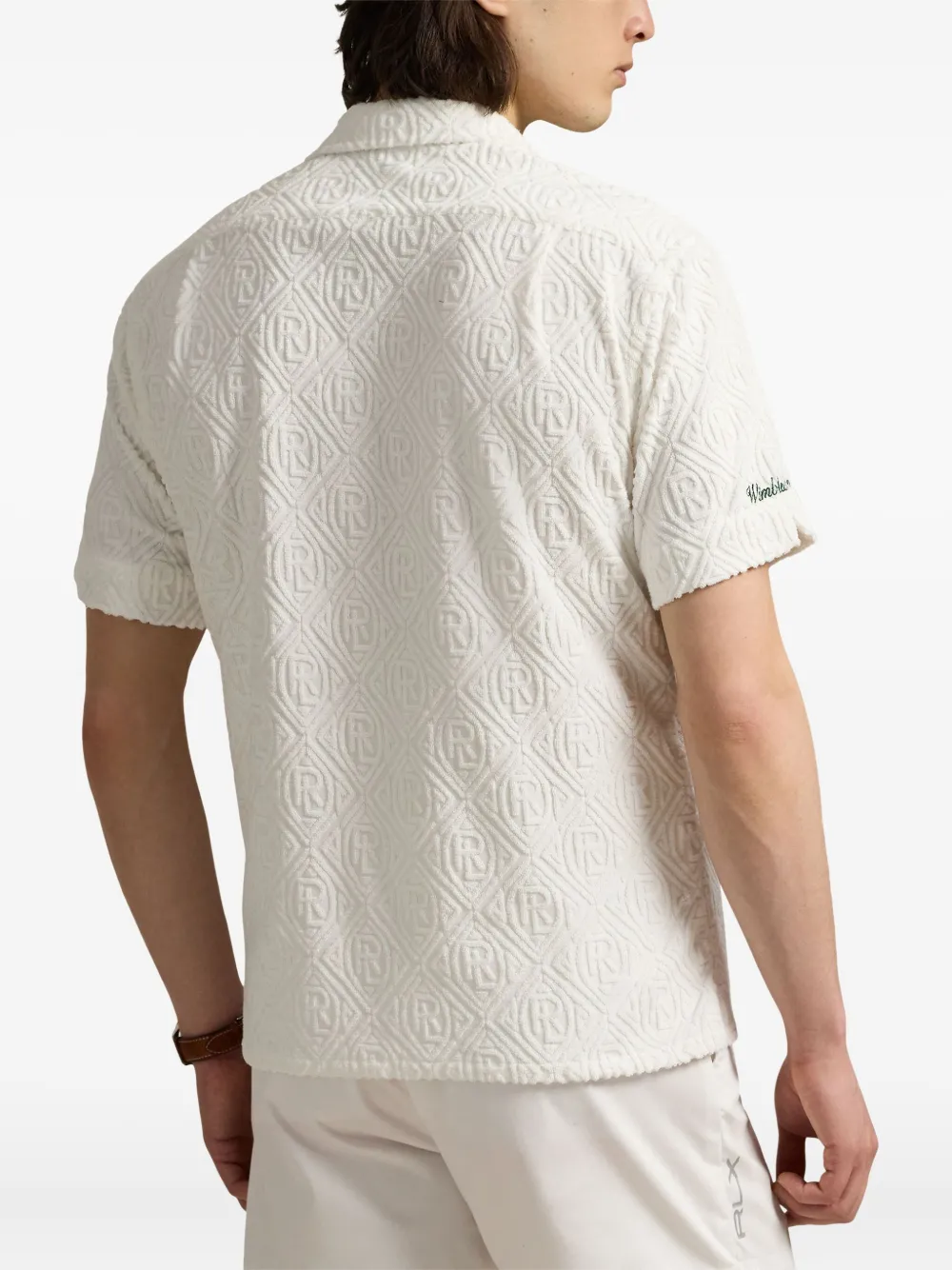 Polo Ralph Lauren x Wimbeldon overhemd met logo-reliëf Wit