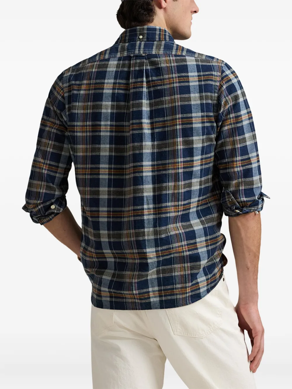 Polo Ralph Lauren Katoenen overhemd met Madras-ruit Blauw