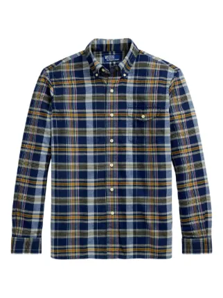 Polo Ralph Lauren Madras-check Cotton Shirt | Blue | FARFETCH