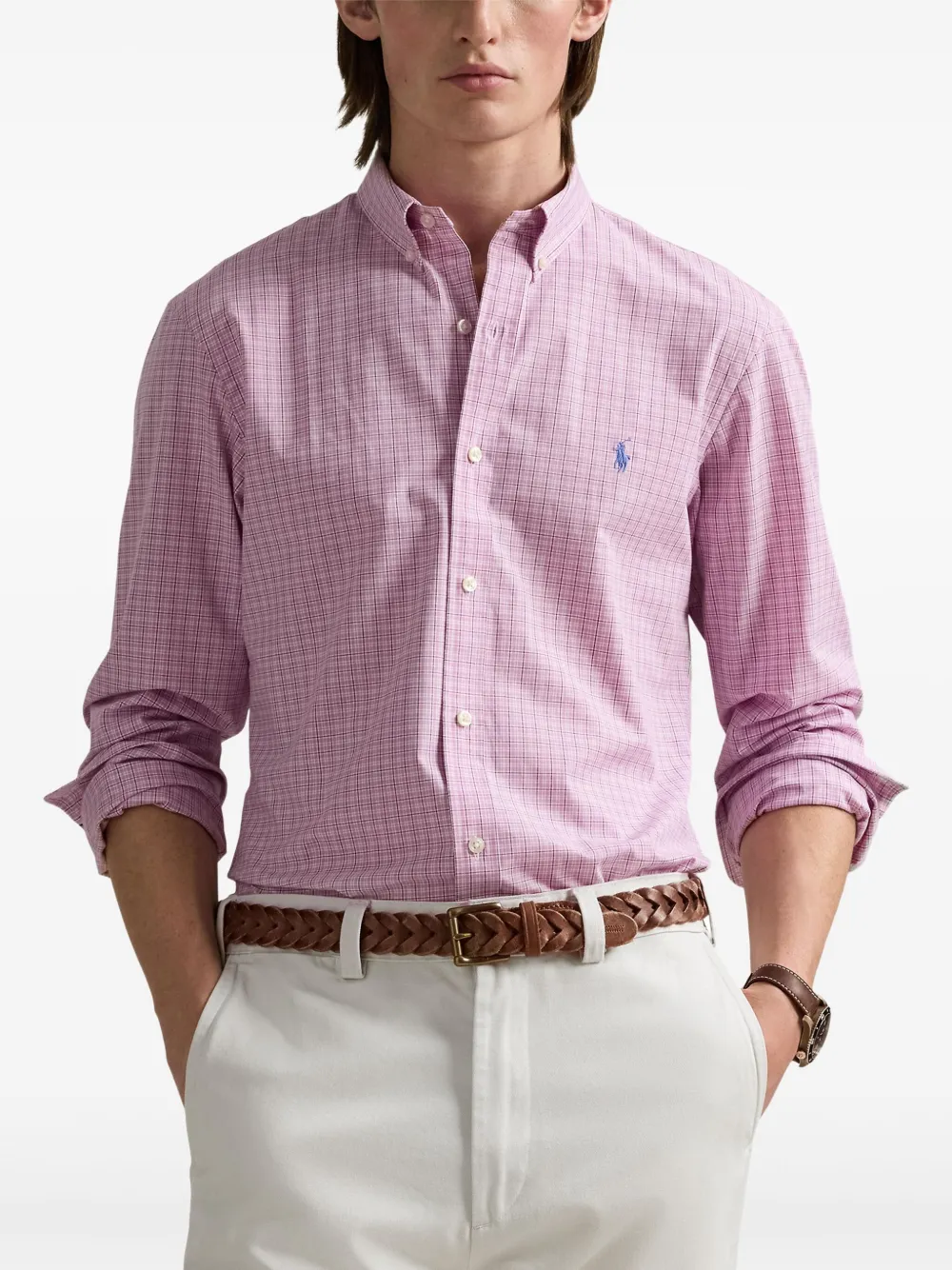 Polo Ralph Lauren Geruit overhemd Roze