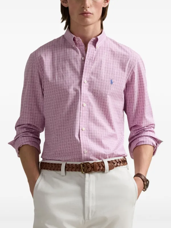 ☆Polo by Ralph Lauren スウィングトップ チェックピンク M 中古