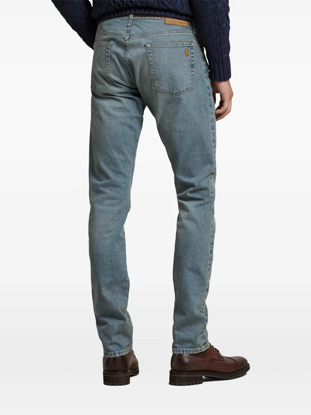 Polo Ralph Lauren Jeans met gesmockt detail Blauw