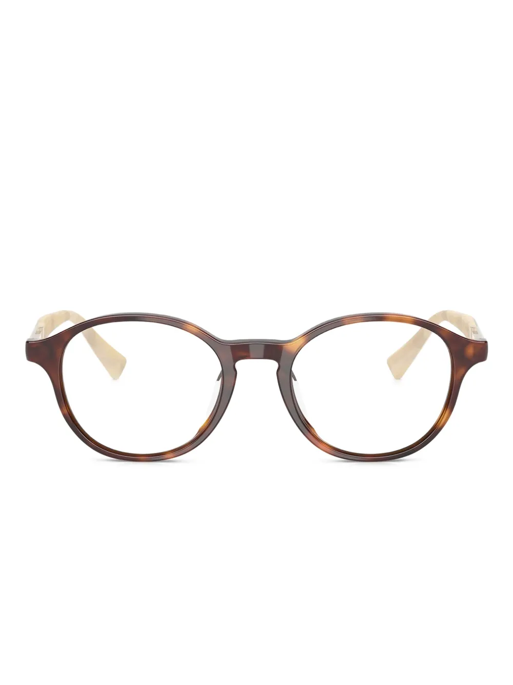 Brunello Cucinelli tortoiseshell round-frame glasses | Brown | Image 1