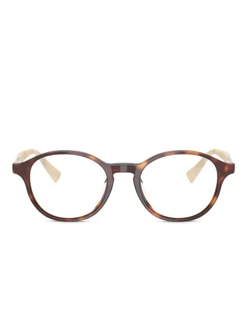 Brunello Cucinelli tortoiseshell round-frame glasses
