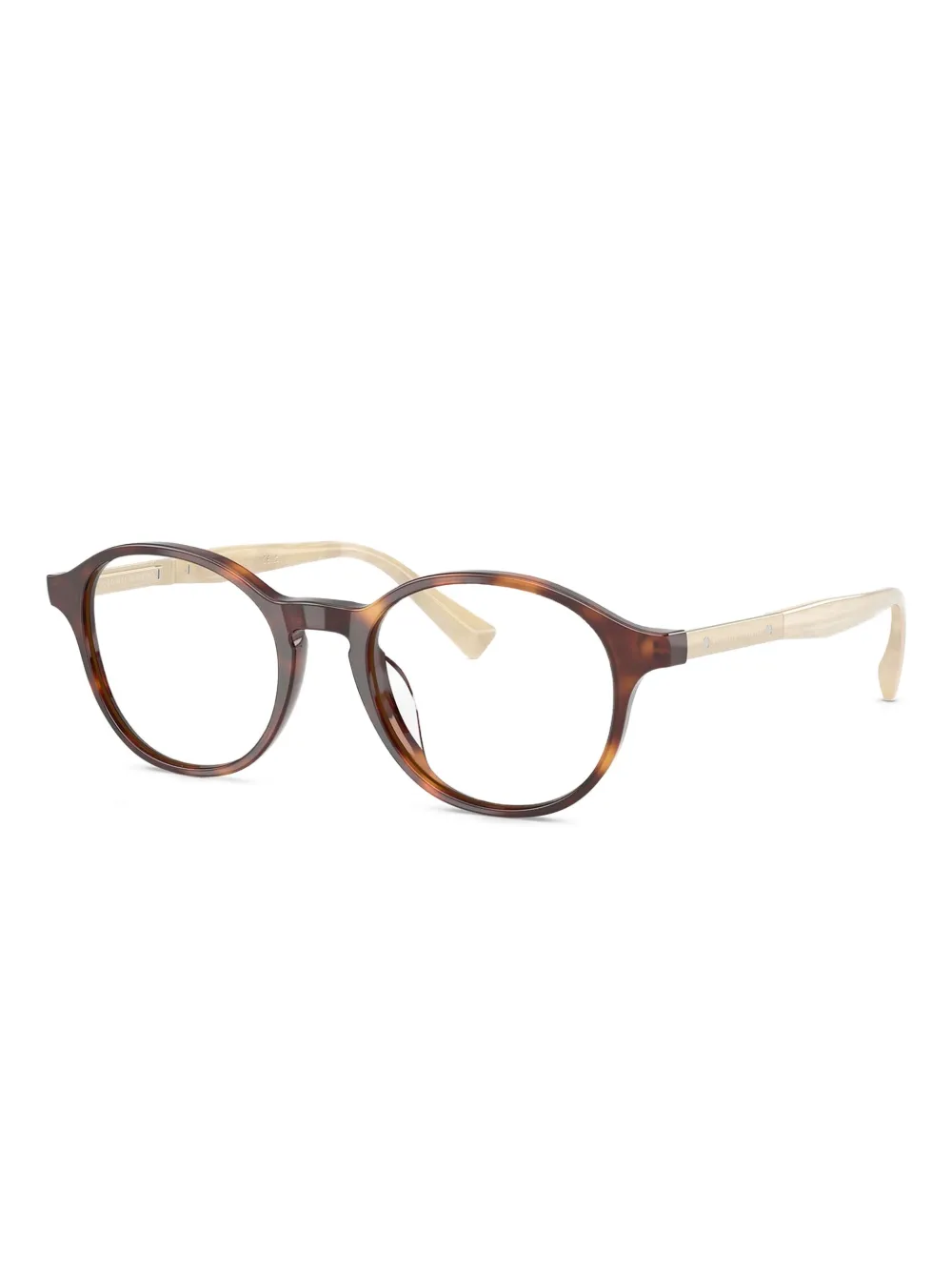 Brunello Cucinelli tortoiseshell round-frame glasses | Men | Image 2