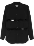 Black Comme Des Garçons ruffle-trim shirt
