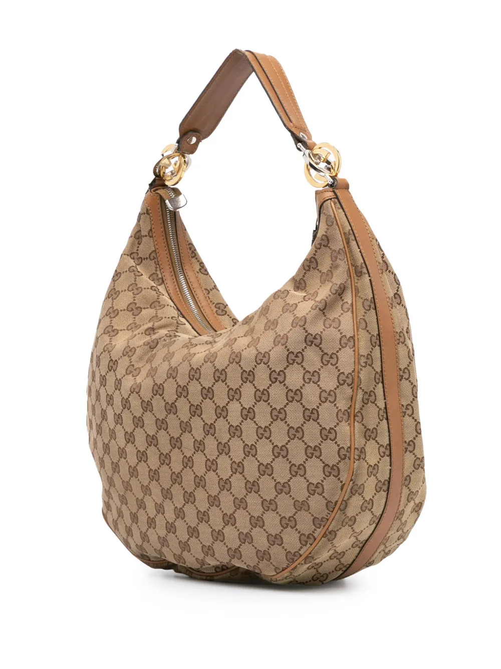 Gucci Pre-Owned 2000-2015 grote Twins tas met GG-canvas - Bruin