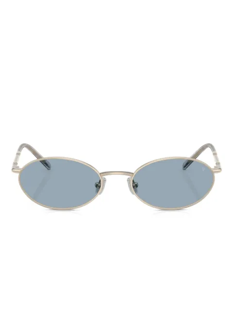 Brunello Cucinelli oval-frame titanium sunglasses