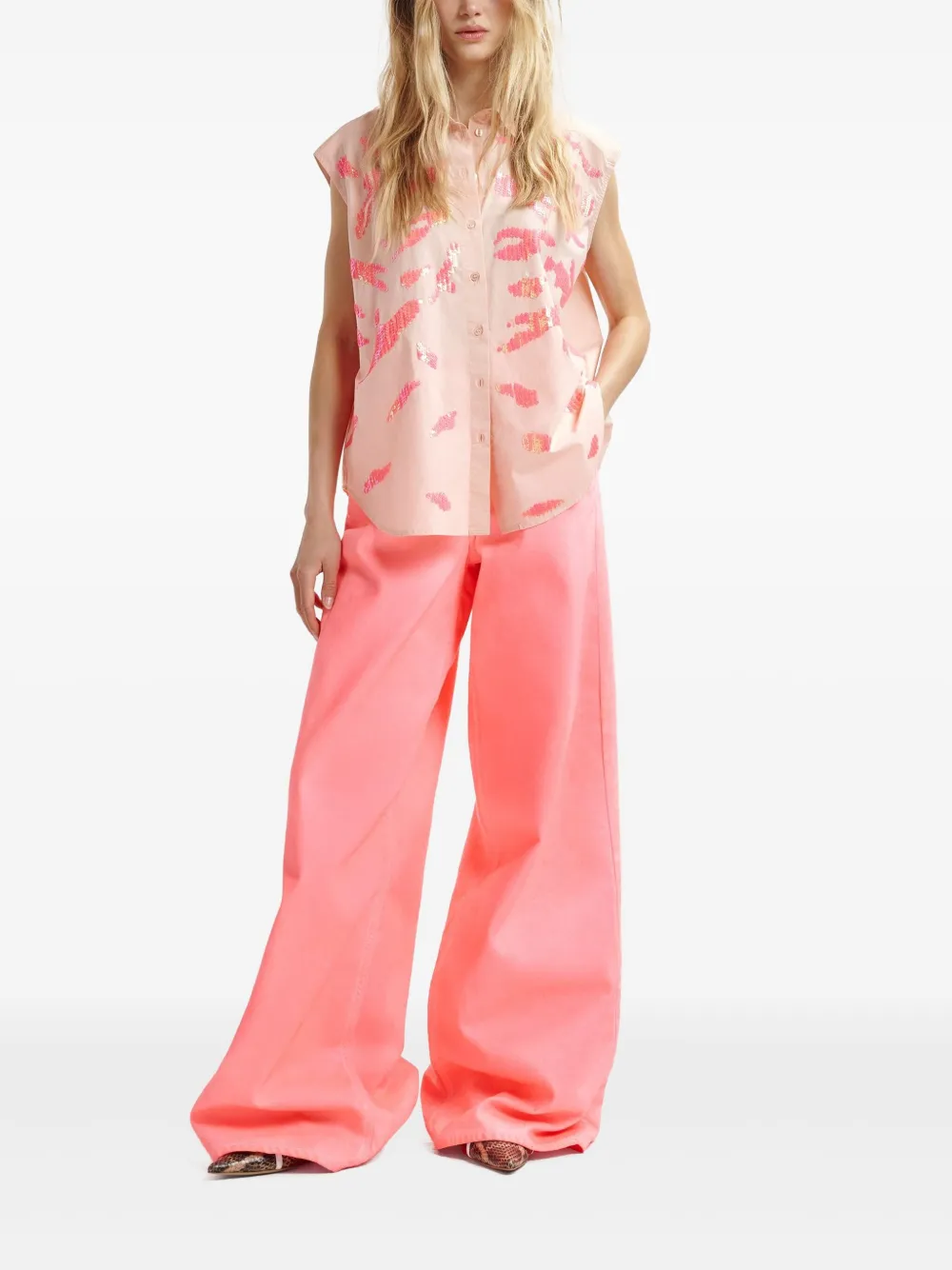 Essentiel Antwerp Hixie shirt - Roze