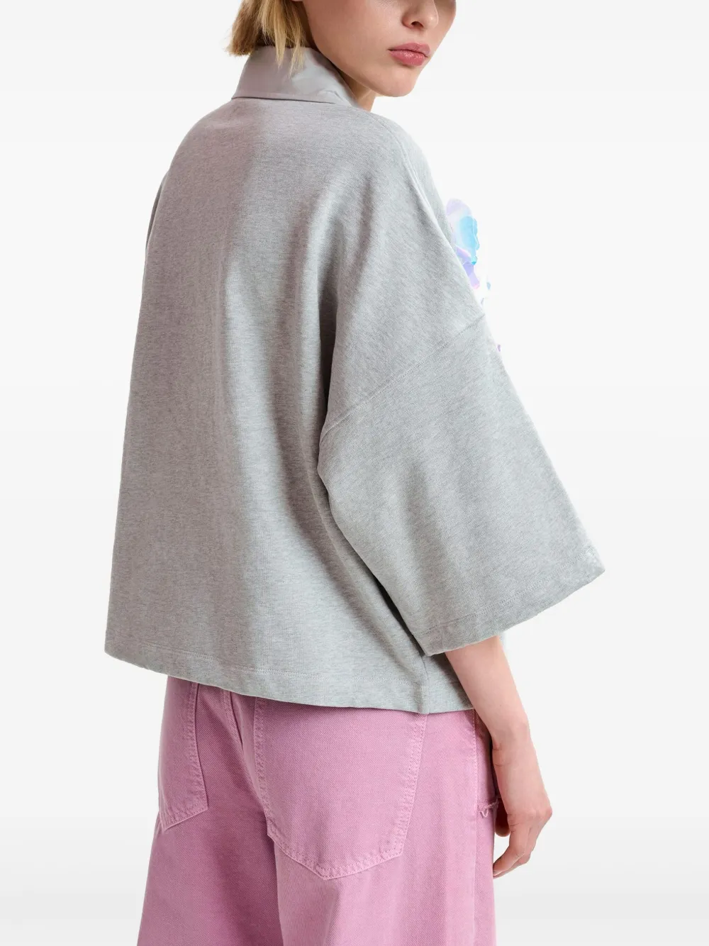 Essentiel Antwerp Sweater met print Grijs