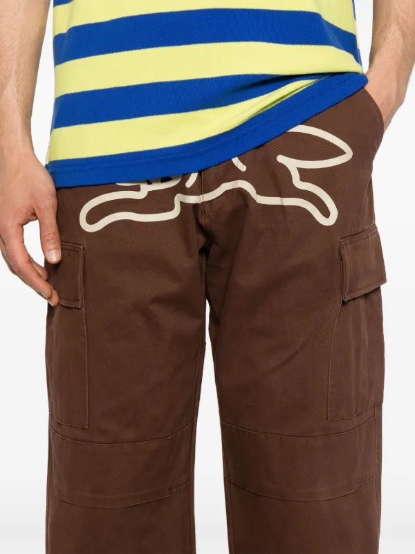 ICECREAM Running Dog Cargo Trousers | Brown | FARFETCH JO