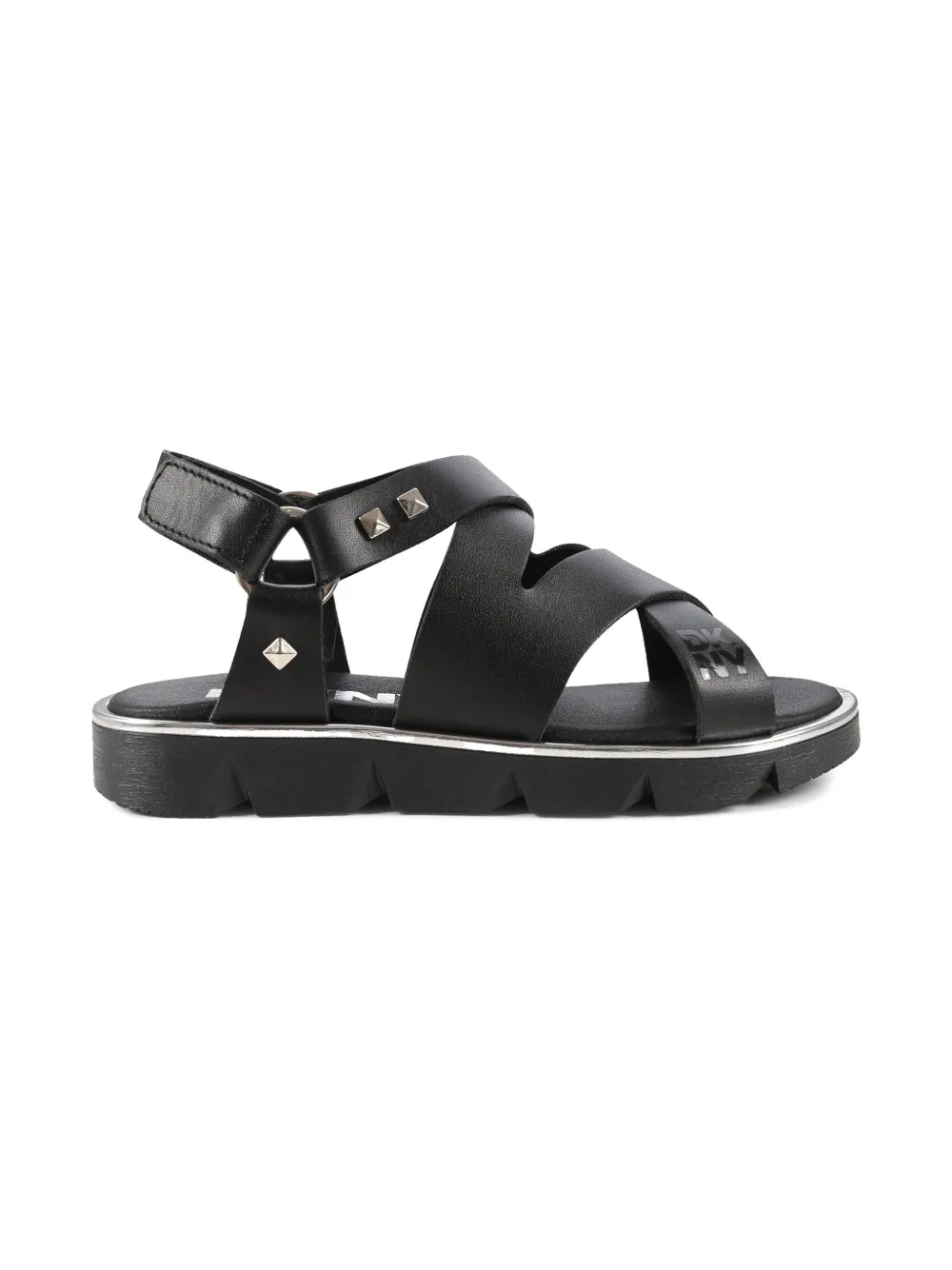 Dkny Kids rhinestone-embellished sandals Black