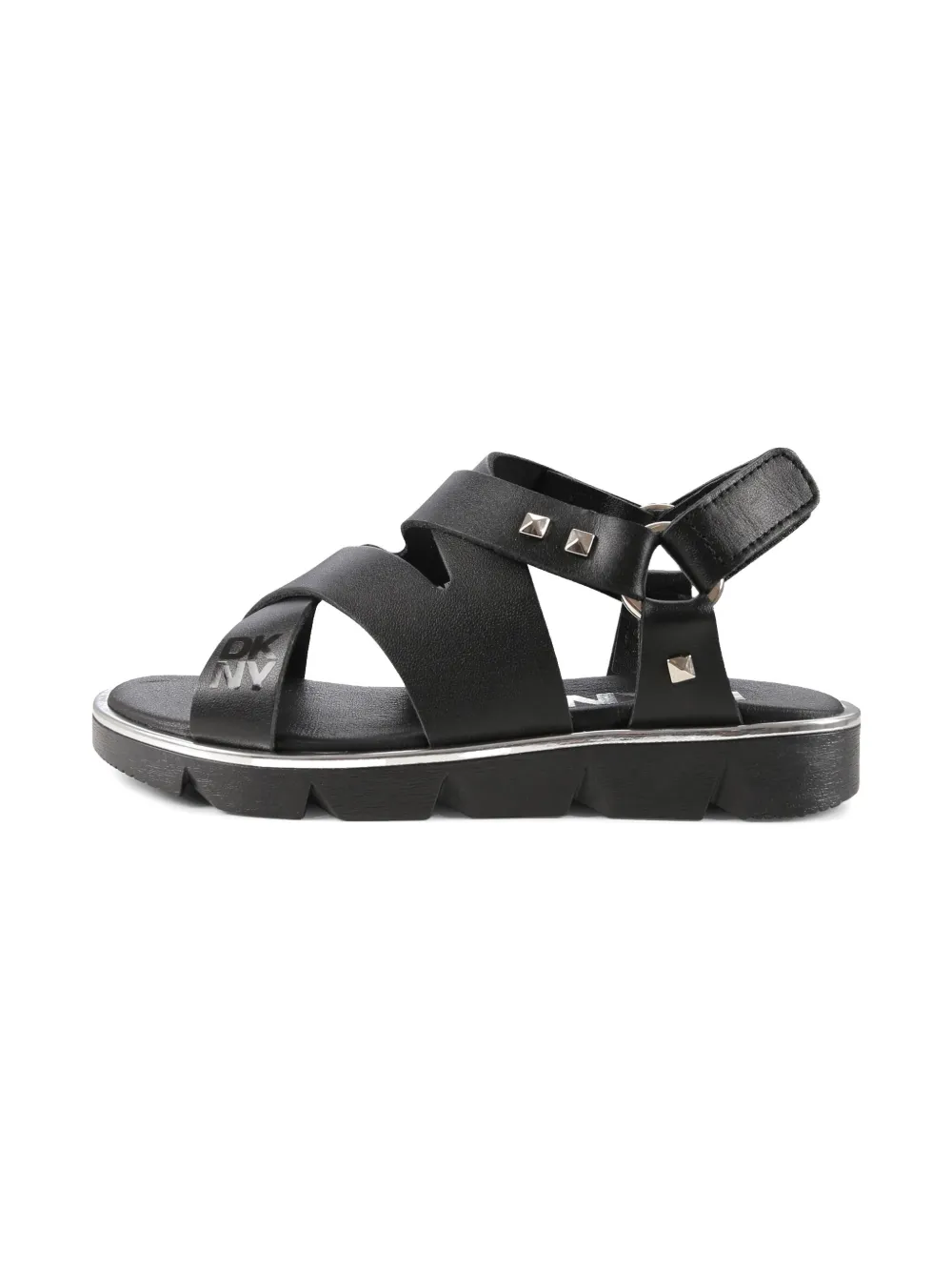 Dkny Kids rhinestone-embellished sandals Black