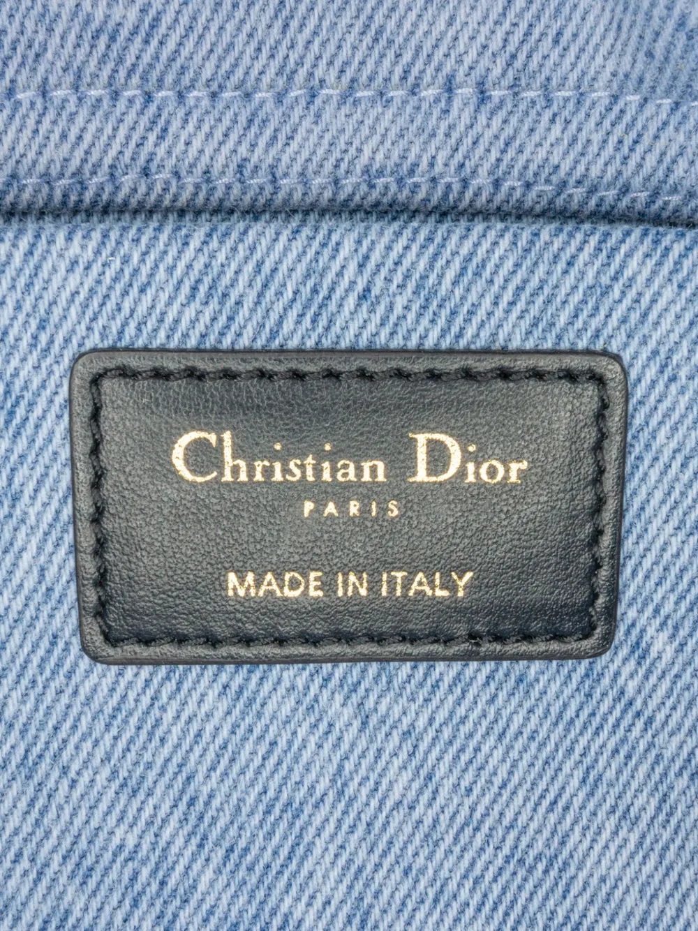 Pre-owned Dior 2022 Small Denim Macrocannage Lady D Joy Satchel In Blue