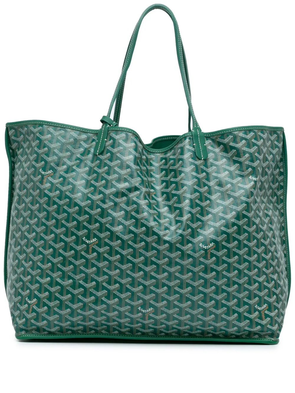 Goyard Pre-Owned 2020 ゴヤールディン リバーシブル アンジュ GM トートバッグ - グリーン Goyard Pre-Owned 2020 ゴヤールディン リバーシブル アンジュ GM トートバッグ - グリーン