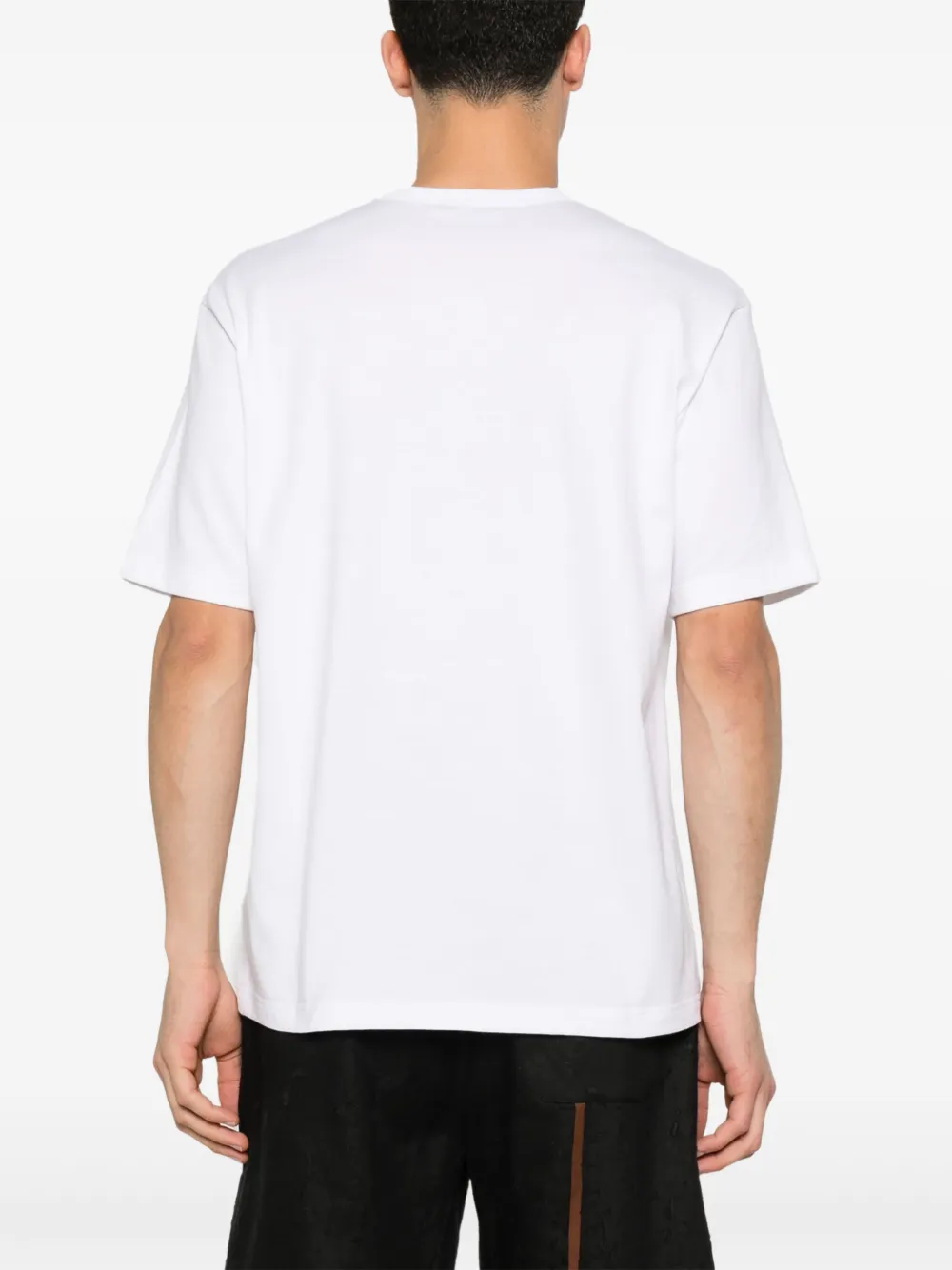 Shop Comme Des Garçons Homme Deux Logo-print T-shirt In White