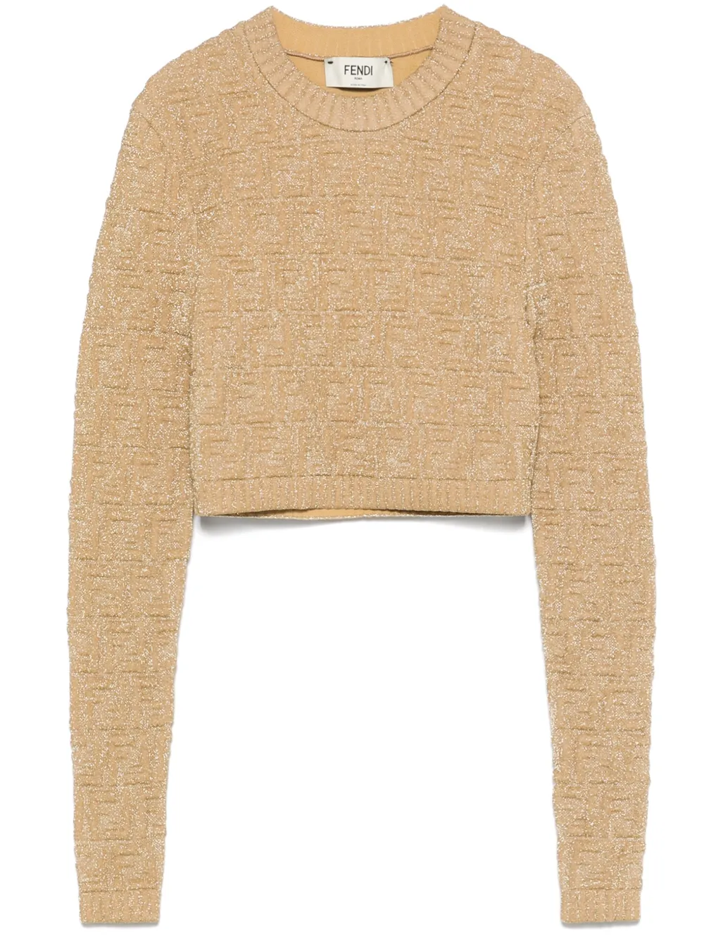 Fendi Pre-Owned FF-pattern sweater | Gold | Image 1