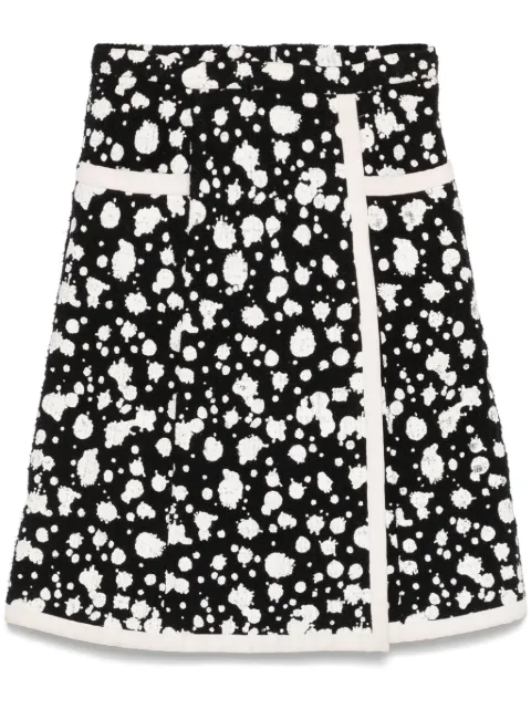 CHANEL Pre-Owned Midi-rok met verfspatten